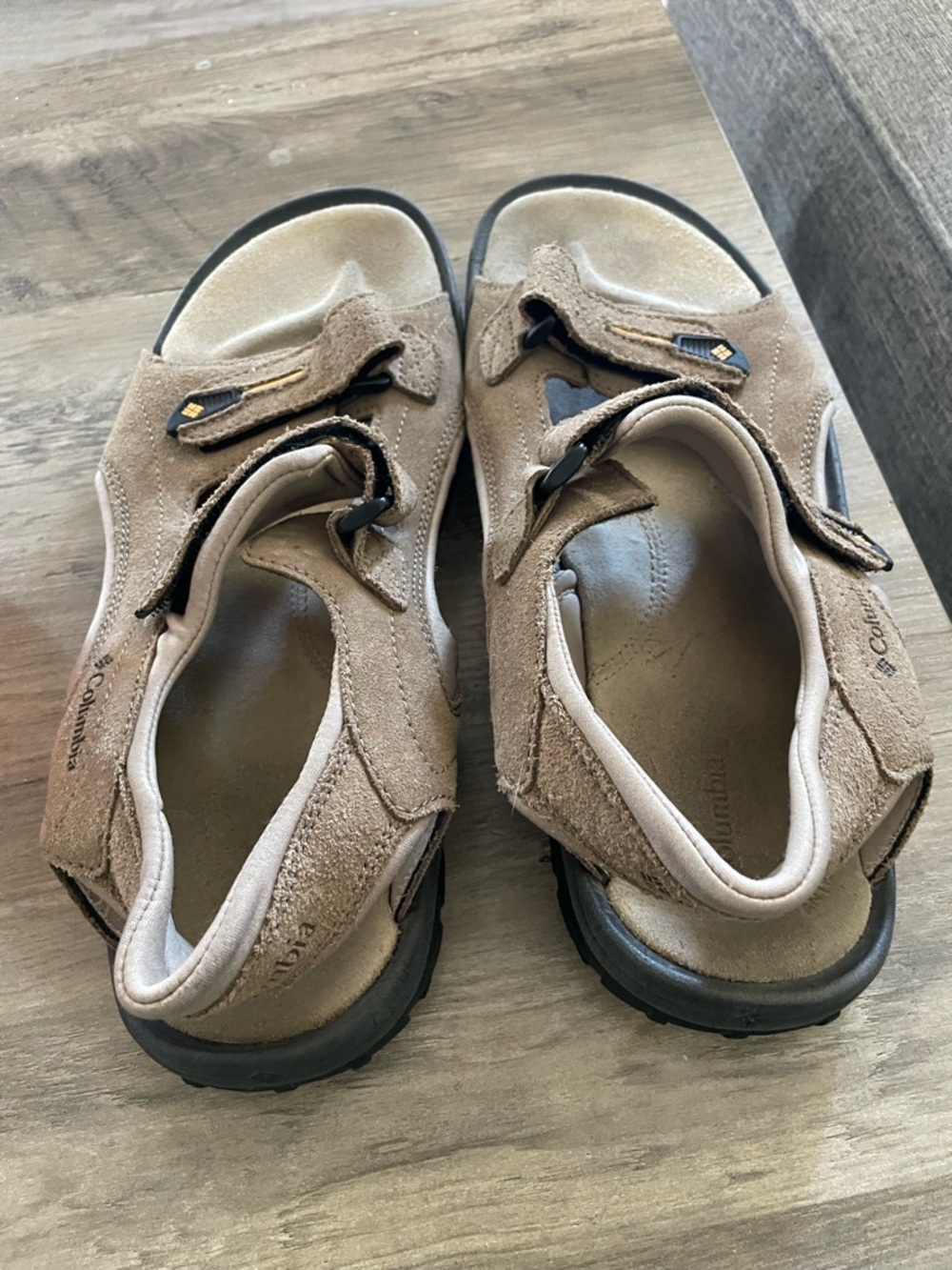 Columbia Trail storm Hiker 3 Strap Beige Suede outdoor climbing hiking sandals - Picture 6 of 9